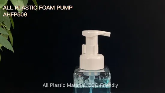 Pompa in schiuma di plastica senza metallo per disinfettante per le mani, lavatrice, detergente in schiuma